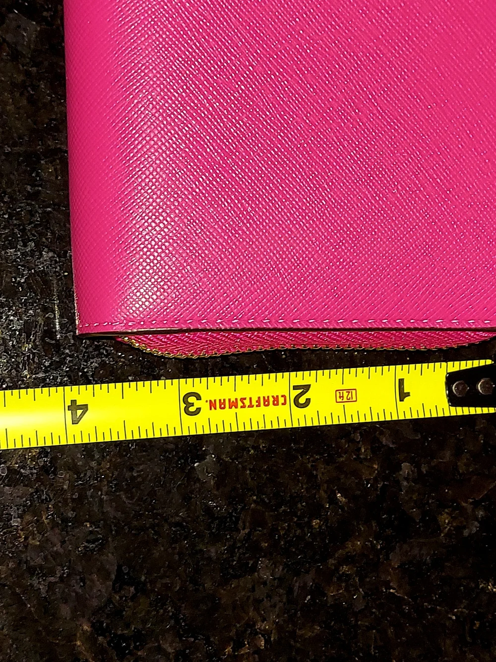 NWT Kate Spade Bright Pink Saffiano PVC Lg Continental Zip Wallet #KB541 Dana